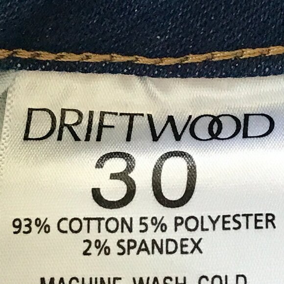 Driftwood Roxy Flare Jeans Women 30 Blue High Rise Raw Embroidered Floral Boho - Picture 12 of 14